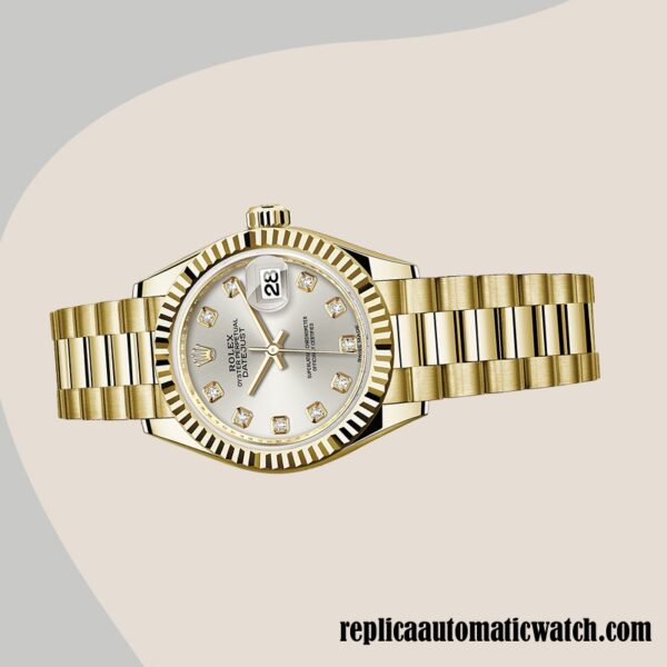 replica automatic Rolex Datejust Rolex Calibre 2671 m279178-0015 Ladies Around 12mm - Image 3