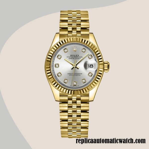 replica automatic Rolex Datejust Rolex Calibre 2671 m279178-0015 Ladies Around 12mm - Image 5