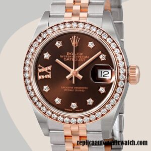 replica automatic Rolex Datejust Rolex Calibre 2671 Ladies m279381rbr-0003 Chocolate Dial