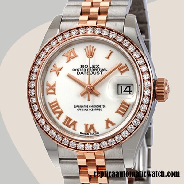 replica automatic Rolex Datejust m279381rbr-0021 Rolex Calibre 2671/Mingzhu Engine Ladies Two-tone Automatic