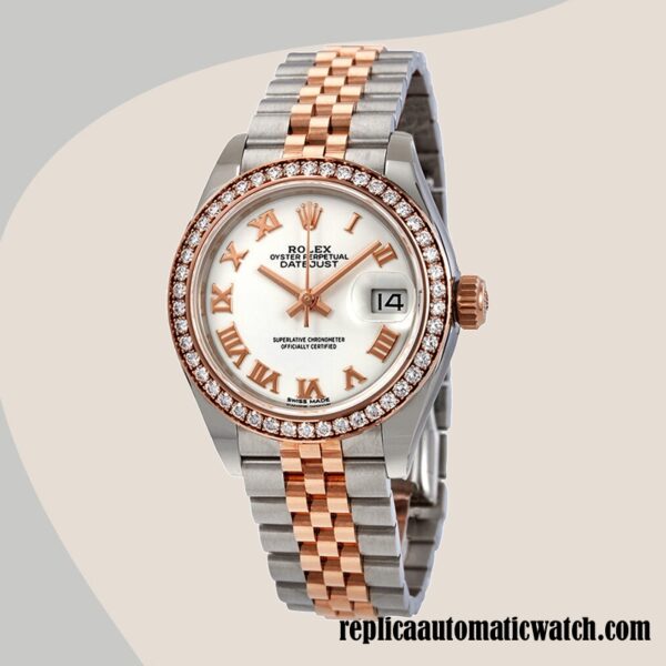 replica automatic Rolex Datejust m279381rbr-0021 Rolex Calibre 2671/Mingzhu Engine Ladies Two-tone Automatic - Image 2