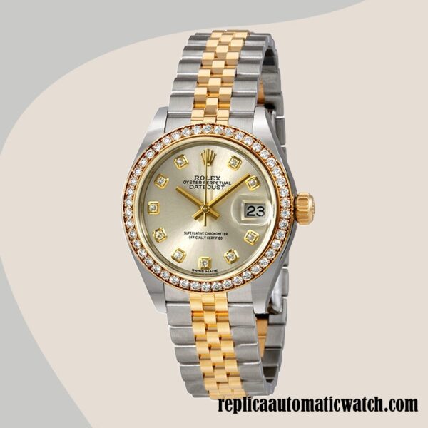 replica automatic Rolex Datejust Ladies Rolex Calibre 2671 m279383rbr-0007  Two-tone - Image 2