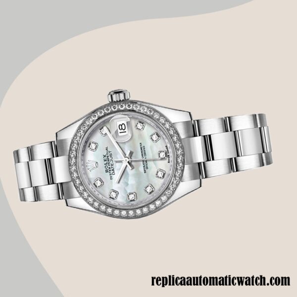 replica automatic Rolex Datejust Ladies m279384rbr-0012 Rolex Calibre 2671/Mingzhu Engine Mother of Pearl Dial - Image 3