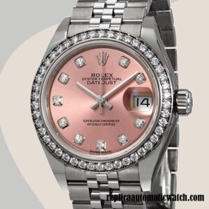 replica automatic Rolex Datejust Rolex Calibre 2671/Mingzhu Engine m279384rbr-0003 Ladies Pink Dial