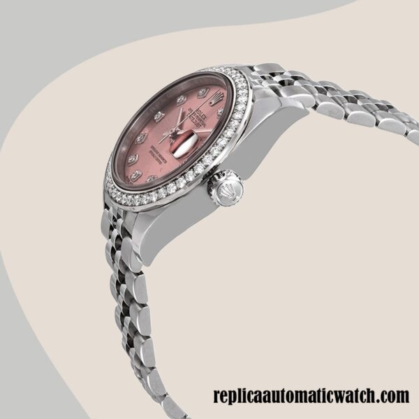 replica automatic Rolex Datejust Rolex Calibre 2671/Mingzhu Engine m279384rbr-0003 Ladies Pink Dial - Image 3