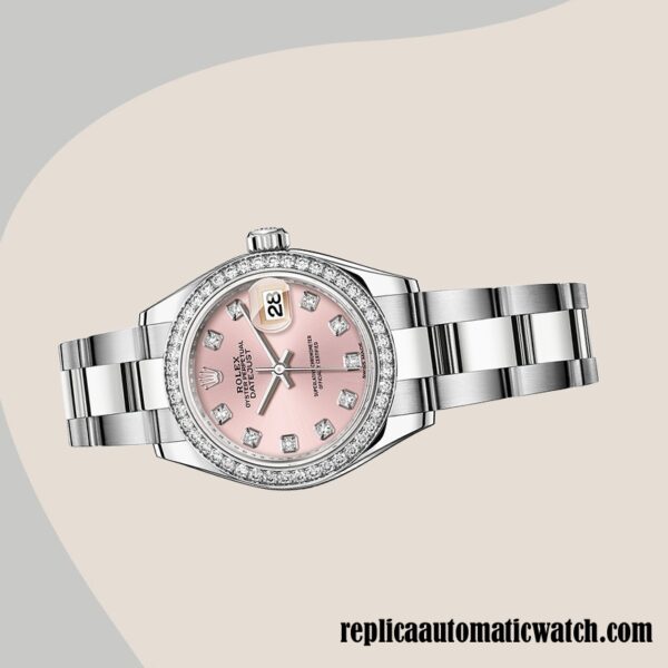 replica automatic Rolex Datejust m279384rbr-0004 Rolex Calibre 2671/Mingzhu Engine Ladies Pink Dial Around 11mm - Image 3