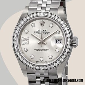 replica automatic Rolex Datejust Ladies Rolex Calibre 2671/Mingzhu Engine m279384rbr-0021 Silver-tone Automatic