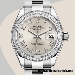 replica automatic Rolex Datejust Rolex Calibre 2671/Mingzhu Engine Ladies m279384rbr-0010 Silver Dial