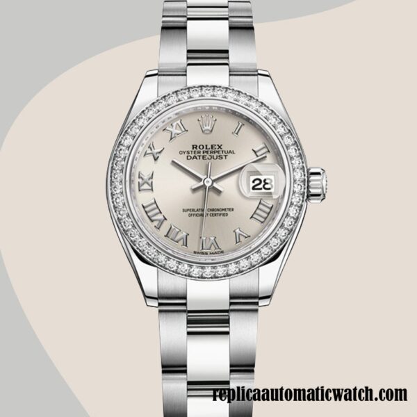 replica automatic Rolex Datejust Rolex Calibre 2671/Mingzhu Engine Ladies m279384rbr-0010 Silver Dial - Image 2