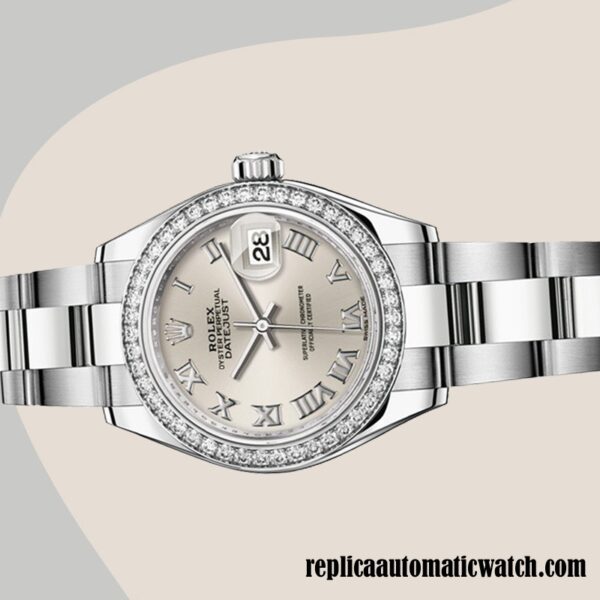 replica automatic Rolex Datejust Rolex Calibre 2671/Mingzhu Engine Ladies m279384rbr-0010 Silver Dial - Image 3