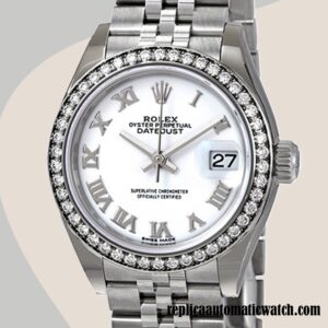replica automatic Rolex Datejust Ladies Rolex Calibre 2671/Mingzhu Engine m279384rbr-0019 Silver-tone
