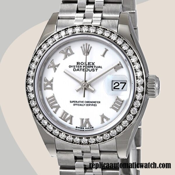 replica automatic Rolex Datejust Ladies Rolex Calibre 2671/Mingzhu Engine m279384rbr-0019 Silver-tone