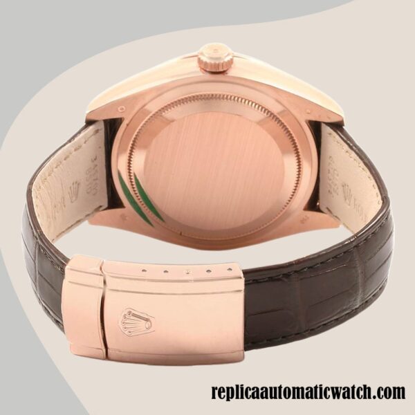 replica automatic Rolex Sky-dweller Rolex Calibre 9015/Mingzhu Engine 326135-L Men's Brown Dial - Image 4