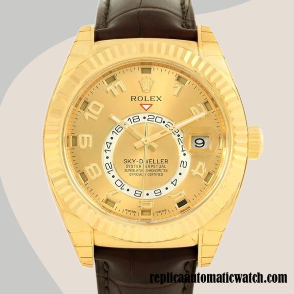 replica automatic Rolex Sky-dweller Rolex Calibre 9015/Mingzhu Engine 326138 Men's Automatic