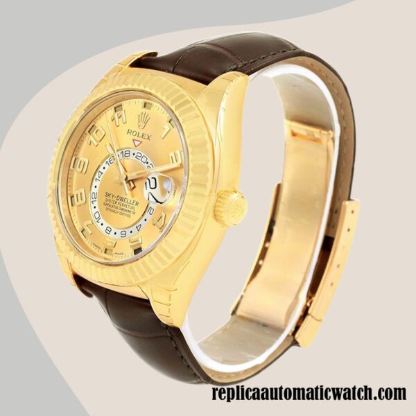 replica automatic Rolex Sky-dweller Rolex Calibre 9015/Mingzhu Engine 326138 Men's Automatic - Image 3