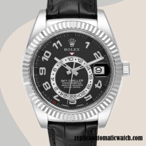 replica automatic Rolex Sky-dweller Men's 326139BKAL Rolex Calibre 9015/Mingzhu Engine 15mm