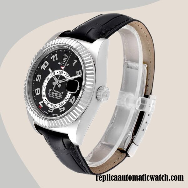replica automatic Rolex Sky-dweller Men's 326139BKAL Rolex Calibre 9015/Mingzhu Engine 15mm - Image 3