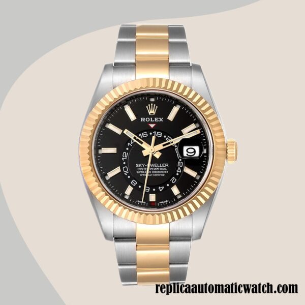 replica automatic Rolex Sky-dweller Men's Rolex Calibre 9015/Mingzhu Engine m326933-0002 Hands and Markers - Image 2
