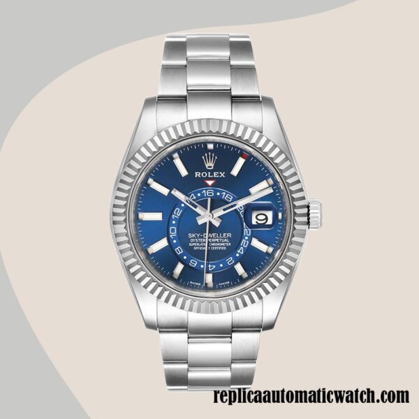 replica automatic Rolex Sky-dweller Rolex Calibre 9015/Mingzhu Engine Men's m326934-0003 Blue Dial - Image 2