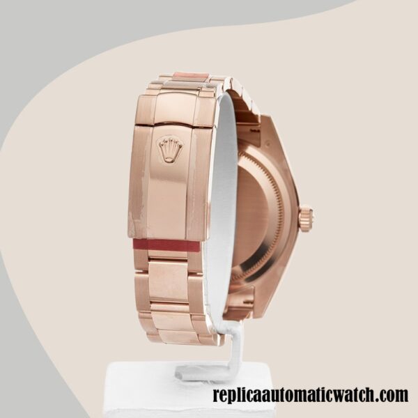 replica automatic Rolex Sky-dweller 326935BRAO Men's Rolex Calibre 9015/Mingzhu Engine Gold-tone - Image 4