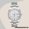 replica automatic Rolex Sky-dweller 326939-72419 Men's Rolex Calibre 9015/Mingzhu Engine Silver Dial - Image 2