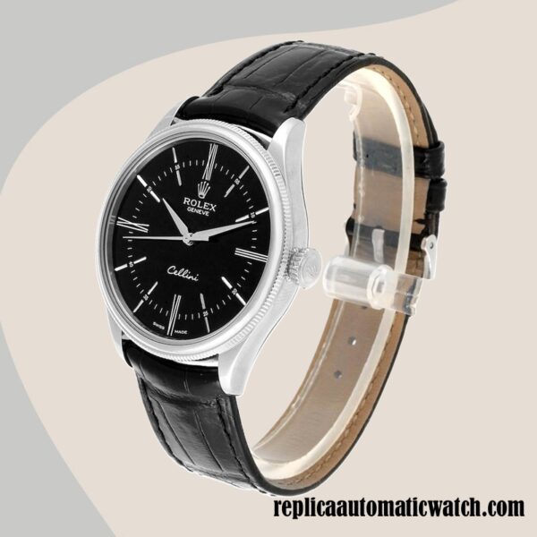 replica automatic Rolex Cellini m50509-0006 Rolex Calibre 2836/2813 Men's Black-tone - Image 3