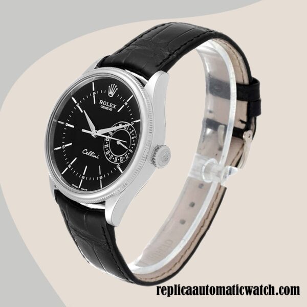 replica automatic Rolex Cellini Men's Rolex Calibre 2836/2813 m50519-0007 Black - Image 3