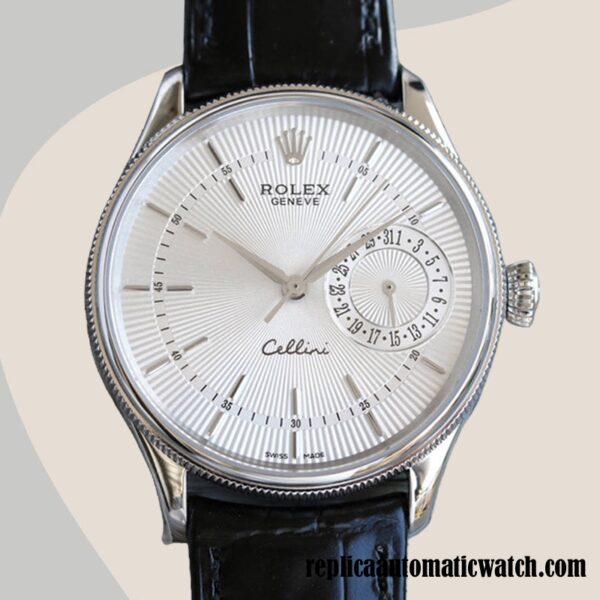 replica automatic Rolex Cellini Rolex Calibre 2836/2813 Men's m50519-0006 Automatic White Dial