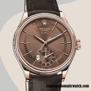 replica automatic Rolex Cellini Rolex Calibre 9015/Mingzhu Engine Men's m50525-0015 Automatic Brown Dial