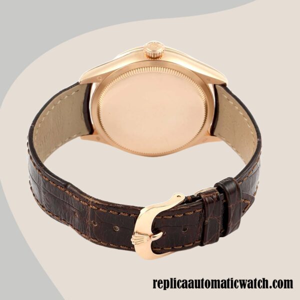 replica automatic Rolex Cellini Rolex Calibre 9015/Mingzhu Engine Men's m50525-0015 Automatic Brown Dial - Image 4