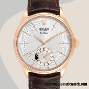 replica automatic Rolex Cellini m50525-0008 Men's Rolex Calibre 9015/Mingzhu Engine 15mm Brown