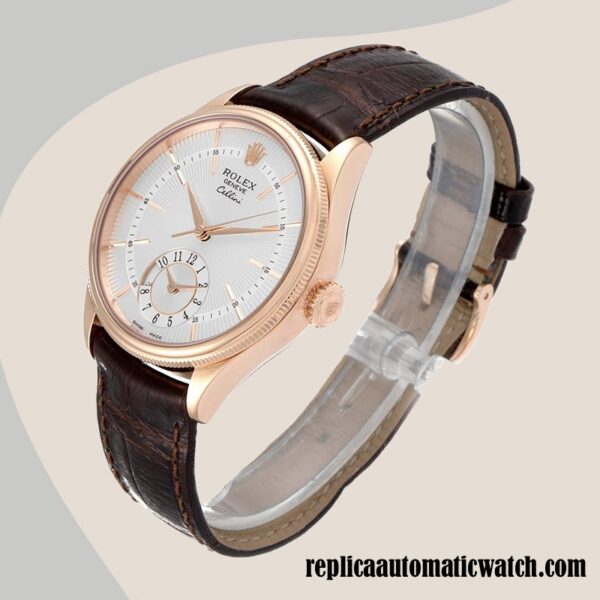 replica automatic Rolex Cellini m50525-0008 Men's Rolex Calibre 9015/Mingzhu Engine 15mm Brown - Image 3