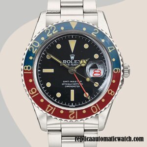 replica automatic Rolex GMT-Master 6542 Rolex Calibre 2836 Men's Hands and Markers