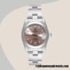 replica automatic Rolex Oyster Perpetual Unisex Rolex Calibre 2836/2813 76080 Pink Dial 12mm - Image 2