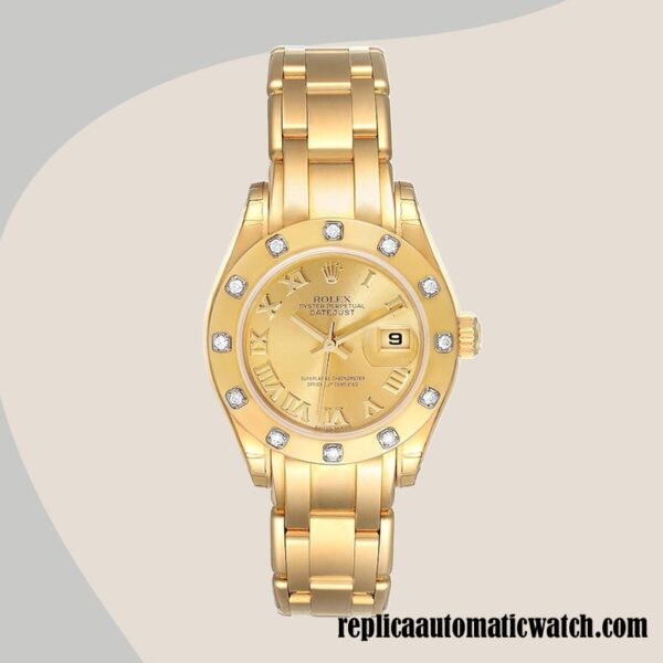 replica automatic Rolex Pearlmaster Ladies 80318 Rolex Calibre 2836/2813 - Image 2