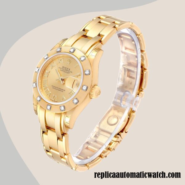 replica automatic Rolex Pearlmaster Ladies 80318 Rolex Calibre 2836/2813 - Image 3