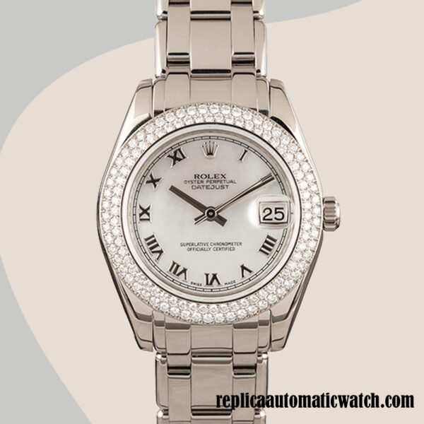 replica automatic Rolex Pearlmaster Rolex Calibre 2836/2813 81339 Unisex Around 12mm - Image 2