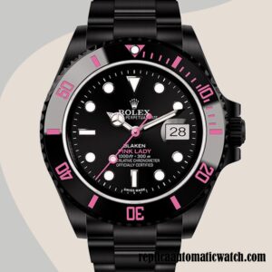 replica automatic Rolex Submariner Rolex Calibre 2836/2813 Men's PINKLADY Automatic Silver-tone