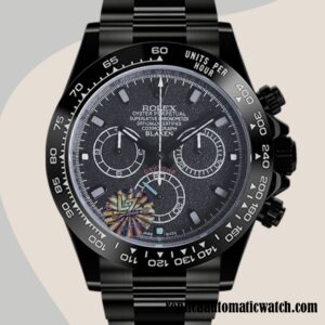 replica automatic Rolex Daytona Rolex Calibre 7750 Men's 116500 Hands and Markers Black-tone