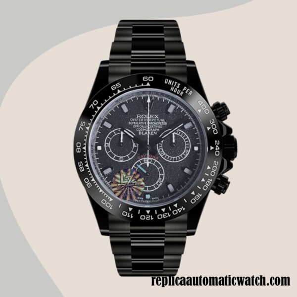replica automatic Rolex Daytona Rolex Calibre 7750 Men's 116500 Hands and Markers Black-tone - Image 2