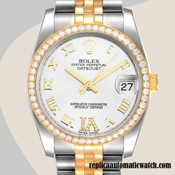 replica automatic Rolex Datejust 116243 Rolex Calibre 2836/2813 Men's White Dial