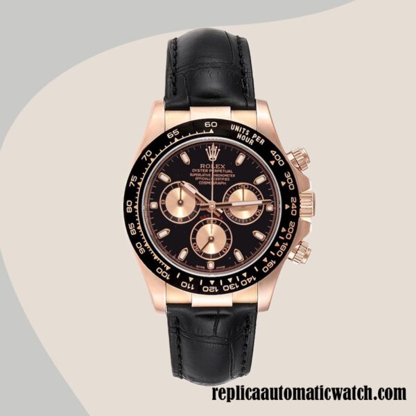 replica automatic Rolex Daytona 116515 Rolex Calibre 7750 Men's Black-tone - Image 2