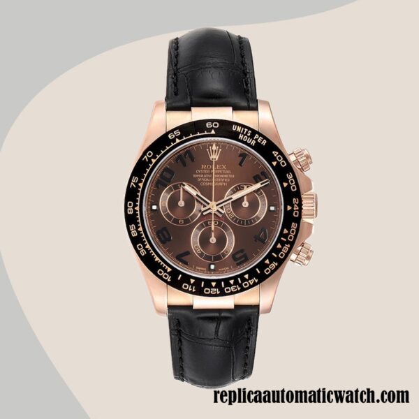 replica automatic Rolex Daytona Rolex Calibre 7750 Men's 116515 Brown Dial - Image 2