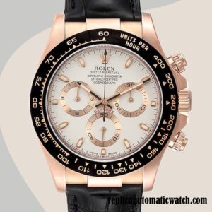 replica automatic Rolex Daytona 116515 Men's Rolex Calibre 7750 Black-tone White Dial