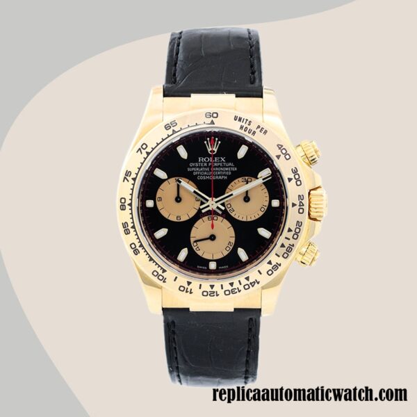 replica automatic Rolex Daytona Rolex Calibre 7750/Mingzhu Engine Men's 116518 Black Dial - Image 2