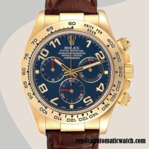 replica automatic Rolex Daytona Men's Rolex Calibre 7750 116518 Blue Dial Hands