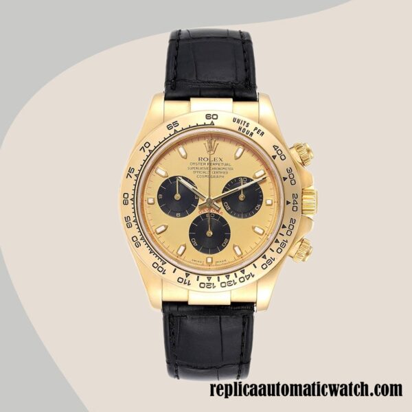 replica automatic Rolex Daytona 116518 Men's Rolex Calibre 7750 Hands and Markers - Image 2