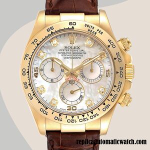 replica automatic Rolex Daytona Rolex Calibre 7750 116518 Men's Hands Mother of Pearl Dial
