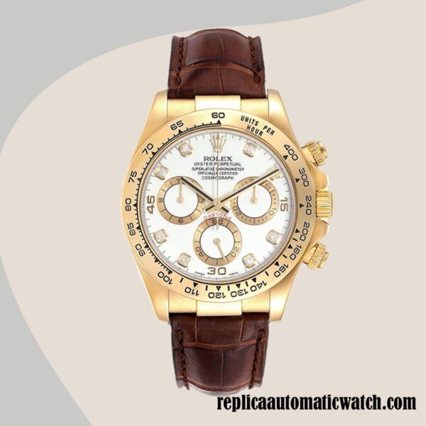 replica automatic Rolex Daytona 116518-0001 Rolex Calibre 7750 Men's 15mm - Image 2