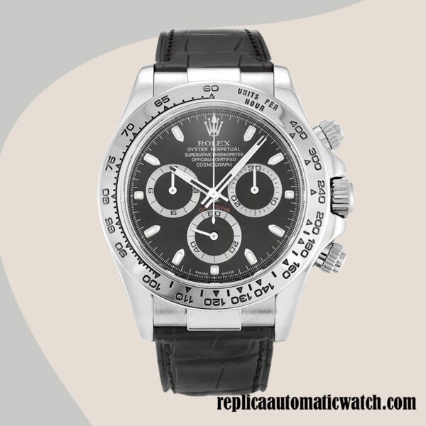 replica automatic Rolex Daytona Men's Rolex Calibre 7750/Mingzhu Engine 116519 Hands and Markers Automatic - Image 2